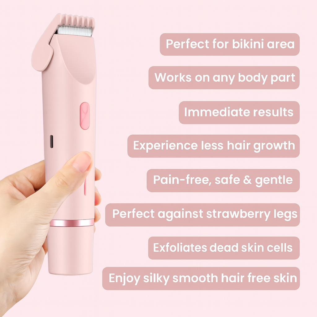 GlowTrim™ – 2-in-1 Bikini & Body Trimmer