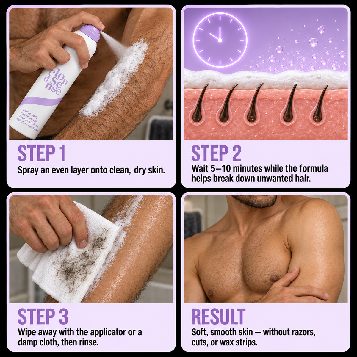 CloudSense™ Hair Removal Spray
