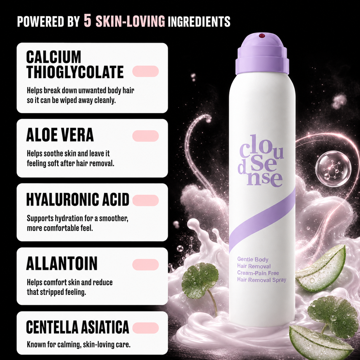 CloudSense™ – Bikini & Body Hair Removal Mousse