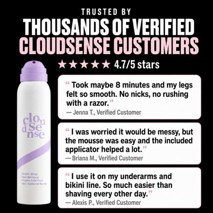 CloudSense™ – Bikini & Body Hair Removal Mousse