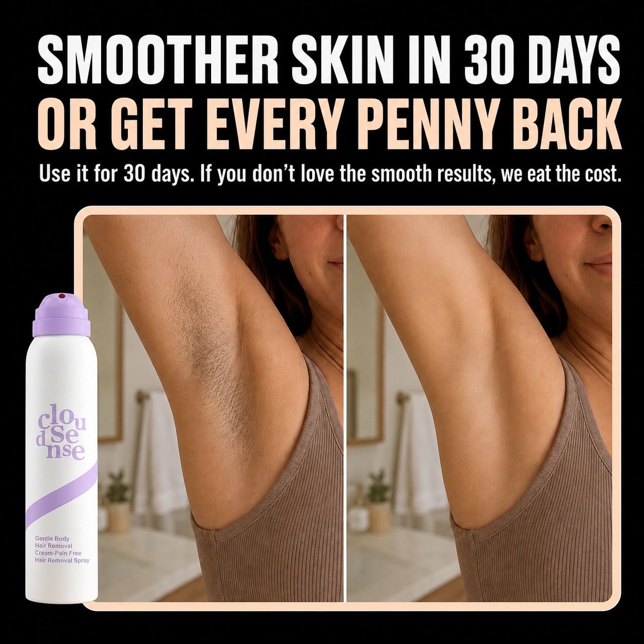CloudSense™ – Bikini & Body Hair Removal Mousse