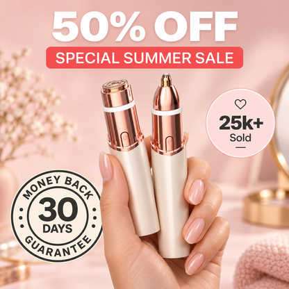 GlowBrow™ – 2-in-1 Facial & Eyebrow Trimmer