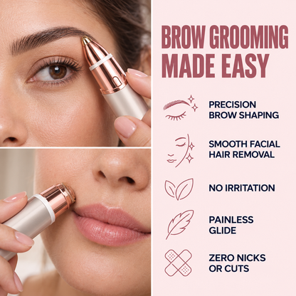 GlowBrow™ – 2-in-1 Facial & Eyebrow Trimmer