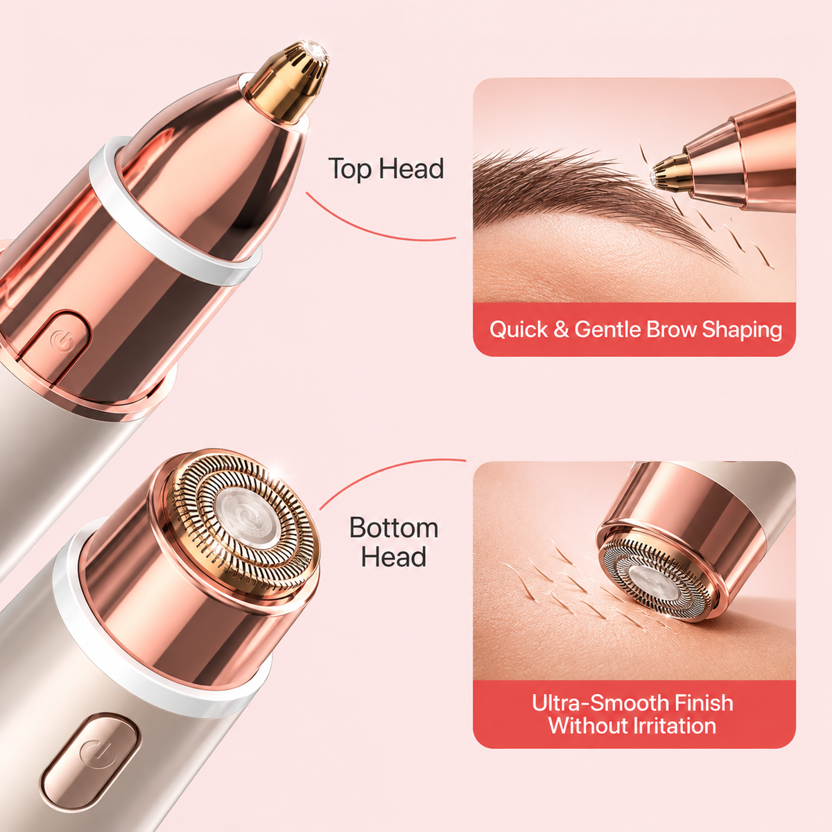 GlowBrow™ – 2-in-1 Facial & Eyebrow Trimmer