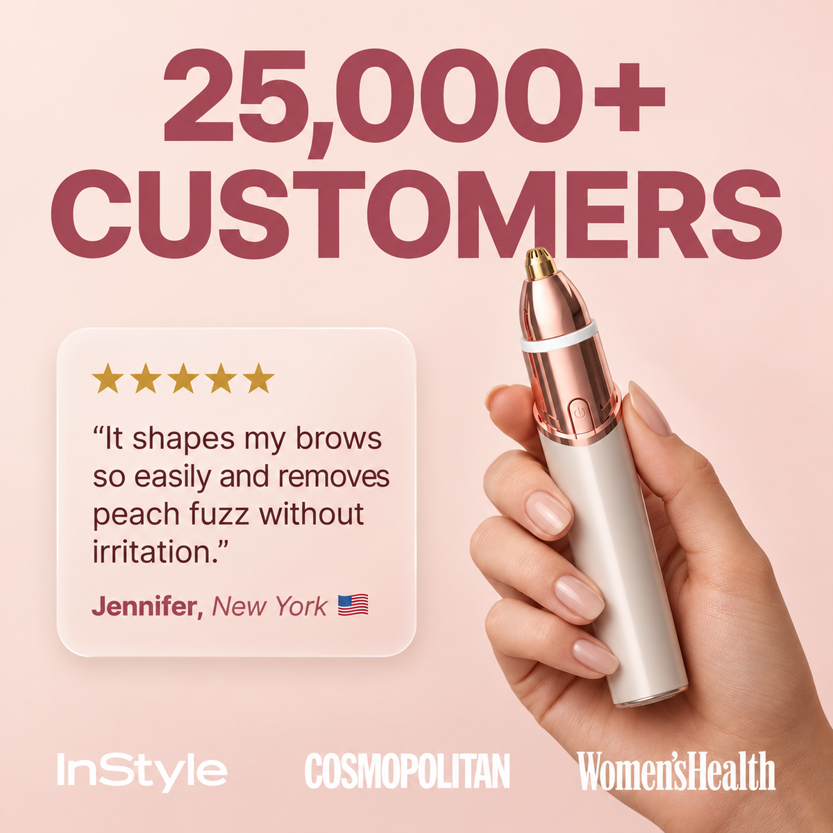GlowBrow™ – 2-in-1 Facial & Eyebrow Trimmer
